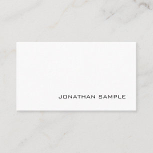 Modern Elegant Trendy Design Minimalist Plain Business Card