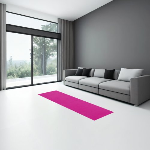 Modern Elegant Trendy Magenta Pink Solid Color Runner