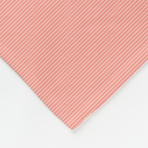 Modern Elegant Trendy Peach Tones Stripes Medium Fleece Blanket