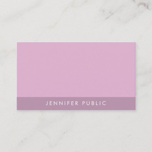 Modern Elegant Trendy Purple Template Professional Business Card
