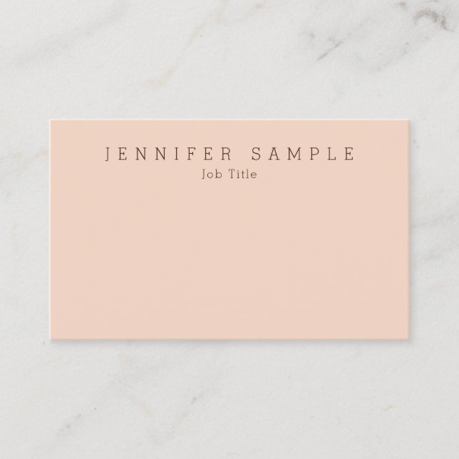 Modern Elegant Trendy Simple Design Template Business Card (Front)