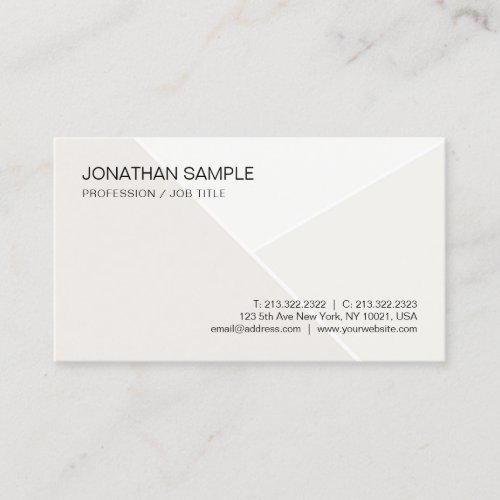 Modern Elegant Trendy Simple Professional Template Business Card
