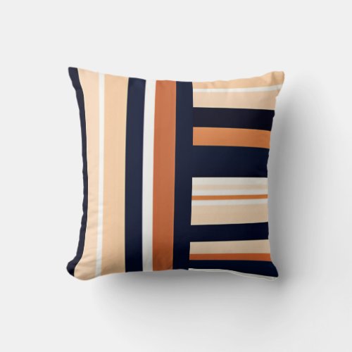 Modern Elegant Trendy Stripe Throw Pillow