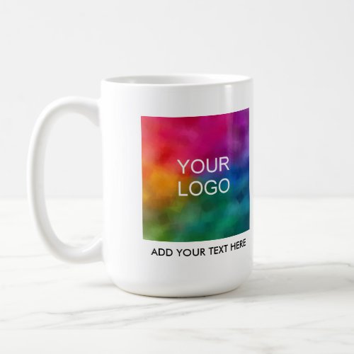 Modern Elegant Trendy Template Add Company Logo Coffee Mug