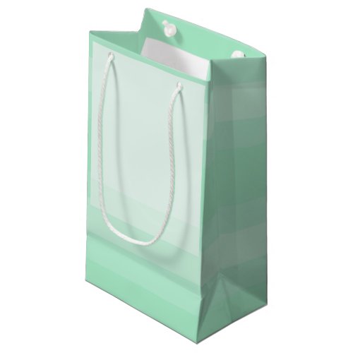 Modern Elegant Trendy Template Mint Green Color Small Gift Bag