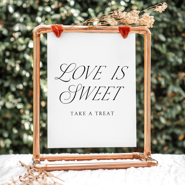 Modern Elegant Typography Love is Sweet Sign (Creator Uploaded)