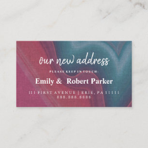Modern Elegant Typography New Address Insert