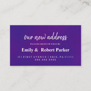 Modern Elegant Typography New Address Insert
