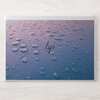 Modern Elegant Water Drop Purple HP Laptop Skin