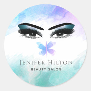 Modern elegant watercolor alluring eyes Sticker