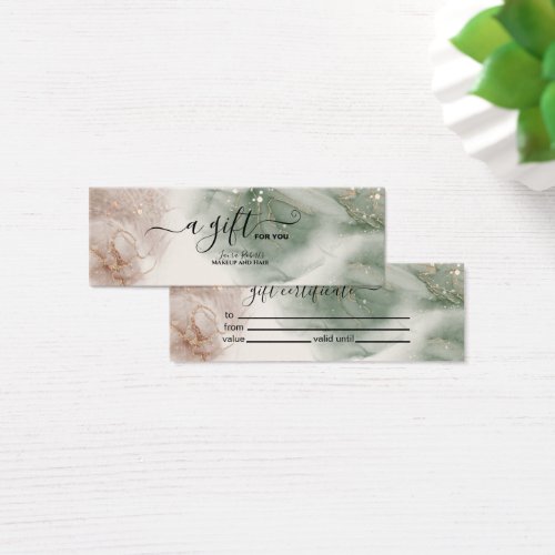 Modern Elegant Watercolor Green and Gold 