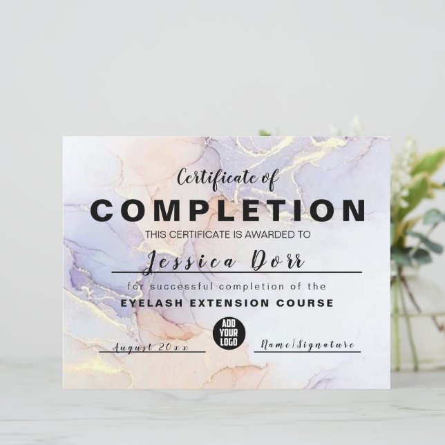 Modern Elegant Watercolor Green and Gold  (Standing Front)