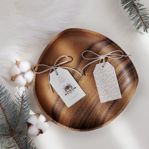 Modern Elegant Watercolor Holy Night Gift Tags
