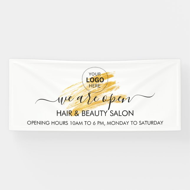 Modern Elegant Wave Glitter Banner (Horizontal)