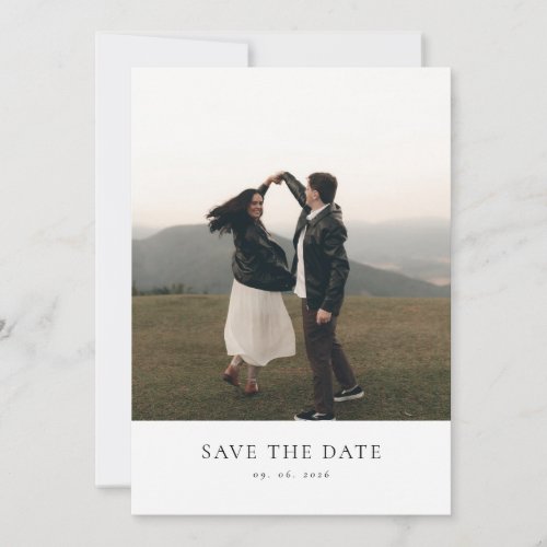 Modern Elegant Wedding Announcement Photo