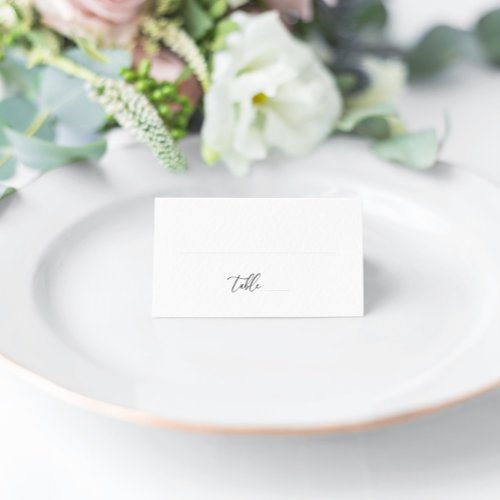 Modern Elegant Wedding Blank Place Cards