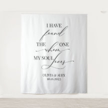 Modern elegant wedding bridal backdrop banner