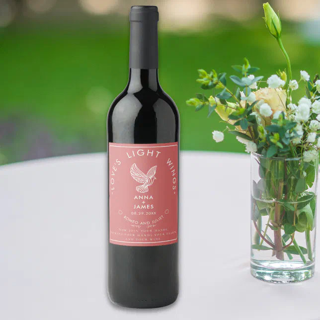 Modern Elegant Shakespeare Wine Label – Chic Minimalist Design