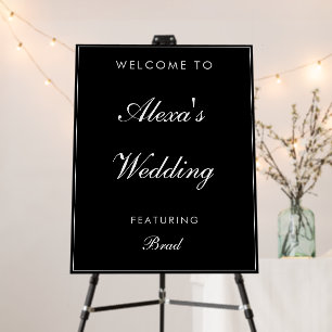 Modern Elegant Wedding Entrance Display-Funny  Foam Board