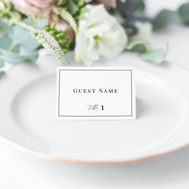 Modern Elegant Wedding Escort Place Cards (Creator Uploaded)