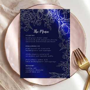 Modern Elegant Wedding Menu Cards