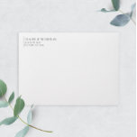 Modern Elegant Wedding Return Address Self-inking Stamp<br><div class="desc">Modern,  elegant return address self-inking stamp features a minimalist design and modern line. Personalize with your details with the easy to edit template featuring a classy serif font.

Check out matching items in the “Modern Elegant” collection.</div>