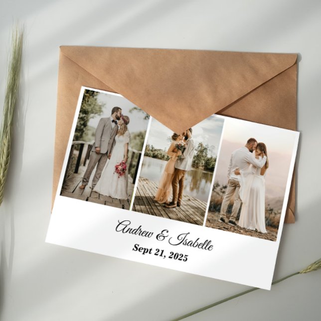 Modern Elegant Wedding Thank You Card (Creator Uploaded)