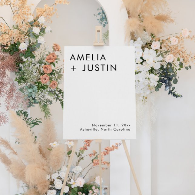 Modern Elegant Wedding Welcome Sign (Creator Uploaded)