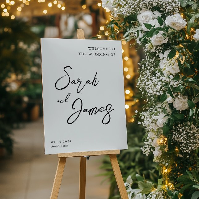 Modern Elegant Wedding Welcome Sign (Creator Uploaded)