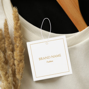 Modern Elegant White and Gold Price Tag