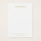 Modern Elegant White Earring Display Card