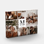 Modern Elegant White Family Photo Collage Keepsake<br><div class="desc">This 6 Photo Collage Modern Family Personalized Keepsake is the perfect way to turn your favorite family photos into a cute and trendy keepsake. With a simple, modern design and elegant Monogram, it's fully customizable to fit your style. Ideal for gifting on Mother’s Day, Father’s Day, birthdays, Christmas, anniversary or...</div>