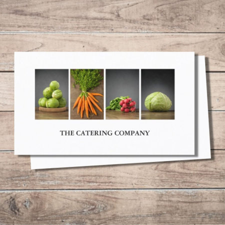 Modern Elegant White Nutrition Coach Chef Business Card