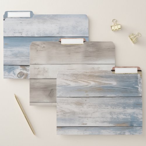 Modern Elegant Wood farmhouse western country barn File Folder