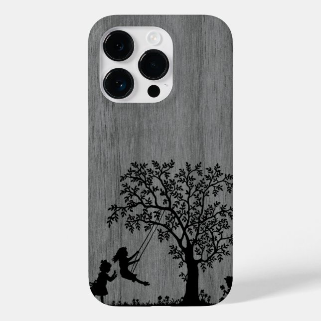 Modern elegant wood personalized - wooden Case-Mate iPhone case (Back)