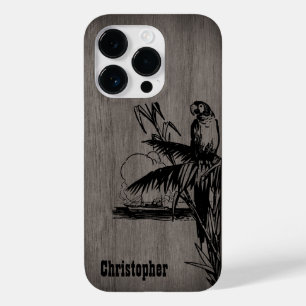 Modern elegant wood personalized - wooden Case-Mate iPhone 14 pro case