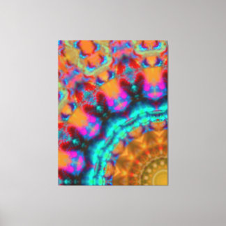 Modern elegant yellow black design canvas print