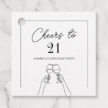 Modern elegcheers to 21 birthday
