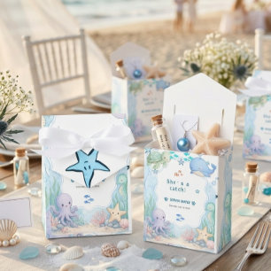 Modern Elegent Under the Sea Theme Beach Favor Boxes