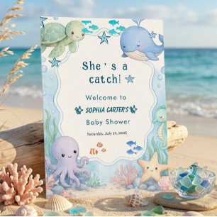 Modern Elegent Under the Sea Theme Beach Foam Board