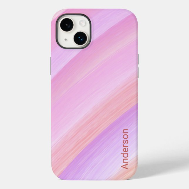 Modern Eligant Retro Line Monogram Case-Mate iPhone Case (Back)