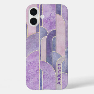 Modern Eligant Retro Line Monogram iPhone 16 Plus Case