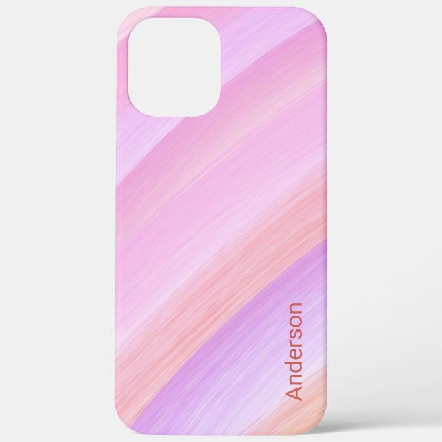 Modern Eligant Retro Line Monogram Case-Mate iPhone Case (Back)