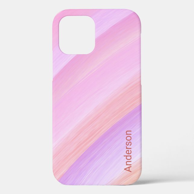 Modern Eligant Retro Line Monogram Case-Mate iPhone Case (Back)