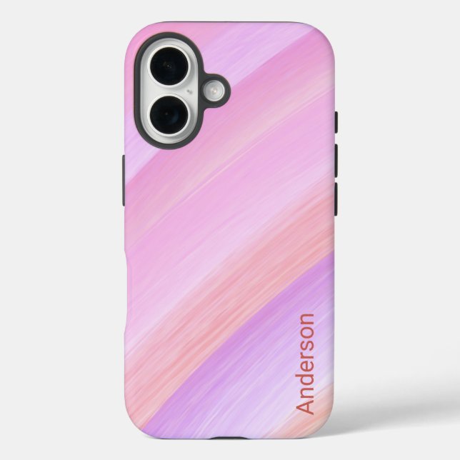 Modern Eligant Retro Line Monogram Case-Mate iPhone Case (Back)