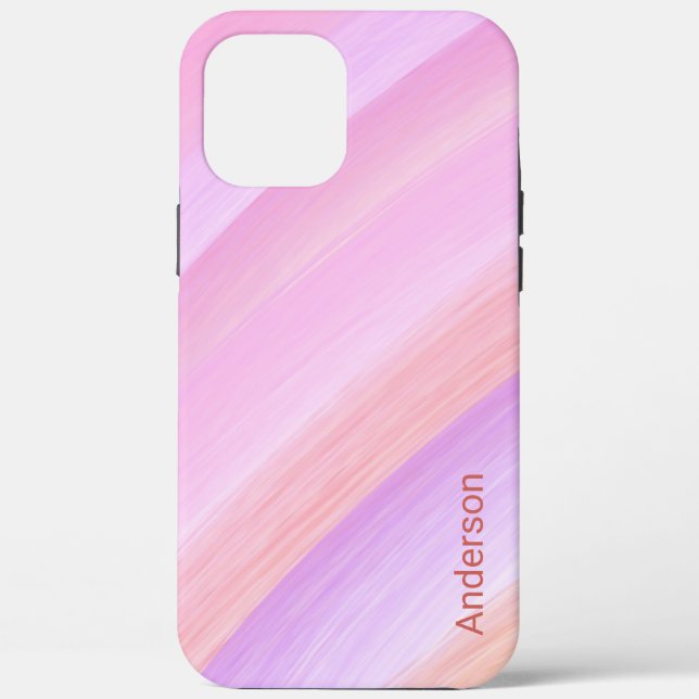 Modern Eligant Retro Line Monogram Case-Mate iPhone Case (Back)