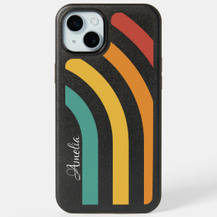 Modern Eligant Retro Line Monogram iPhone 15 Plus Case