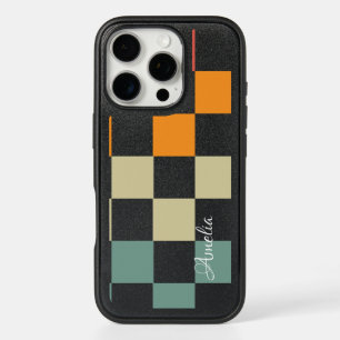 Modern Eligant Retro Line Monogram iPhone 16 Pro Case