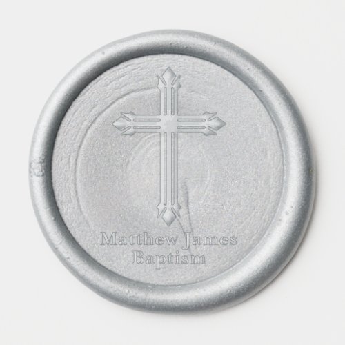 Modern Elite Christian Cross Baptism Wax Seal Sticker