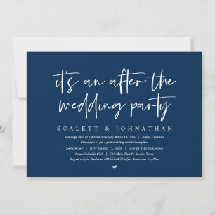 Modern Elopement, After the wedding Party Invitation